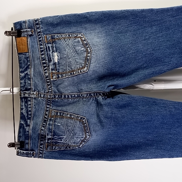 aeropostale Distressed Bootcut Blue Jeans Size 13/14 Reg - Picture 7 of 16